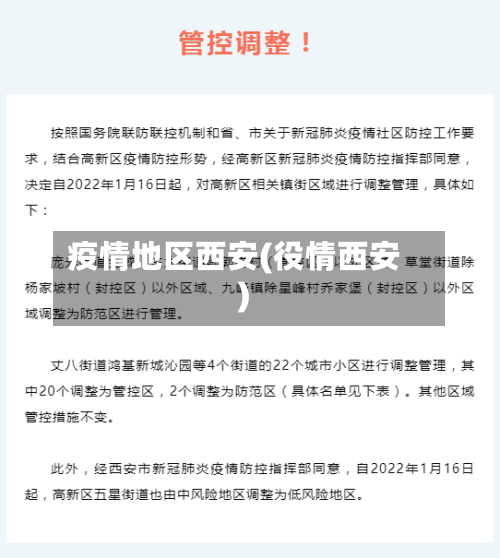 疫情地区西安(役情西安)-第3张图片